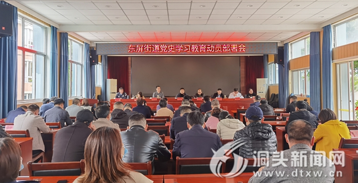 东屏街道召开党史学习教育动员部署会